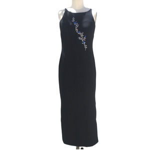 Navy Blue Evening Gown